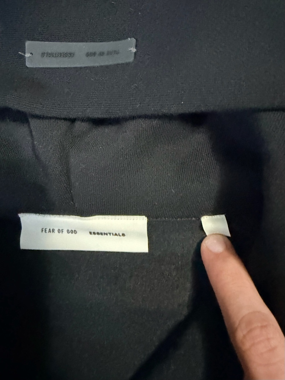 Essentials Black Zip-Up - Picture 3 of 3